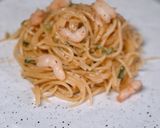 ワンパンで！海老の柚子胡椒クリームパスタ作り方8写真