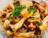 平茸とホタテのガーリックバター蒸し作り方5写真