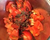 トマトと塩昆布のさっぱりごまサラダ作り方1写真