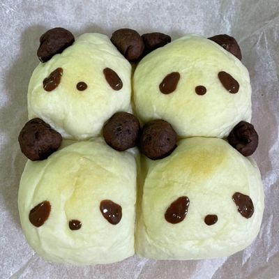 もちもちふんわり パンダちぎりパン by panda__pan 【クックパッド