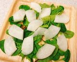 生ハムとクリームチーズ♪梨のサラダ作り方2写真