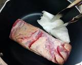 豚バラブロックでスペアリブ風BBQ煮作り方1写真