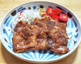 豚ロース肉のしょうが焼き梨ソース仕立て作り方8写真