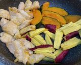 鶏むねとホクホクお芋のバルサミコ酢炒め作り方5写真