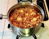 韓国風 豚こまと蒟蒻のピリ辛味噌煮込み作り方6写真