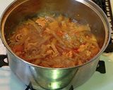 韓国風 豚こまと蒟蒻のピリ辛味噌煮込み作り方8写真