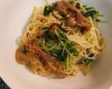 豚と豆苗塩昆布サラダ和え麺作り方3写真