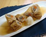 ◆天然水できつねと豚のロール煮◆作り方12写真