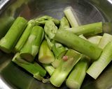 アスパラとひき肉の中華炒め作り方1写真
