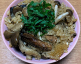 たっぷりきのことさんま缶の炊き込みご飯作り方9写真