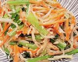 三色野菜のマヨ醤油あえ作り方8写真