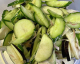 野菜の色も鮮やか柴漬け風簡単サラダ作り方4写真