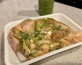鶏肉のバジルペースト焼き作り方2写真