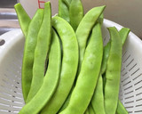 さやいんげん豆とエビホタ炒め作り方1写真