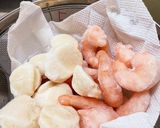 さやいんげん豆とエビホタ炒め作り方2写真