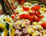 かぼちゃとスパゲティのサラダ作り方5写真