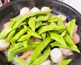 さやいんげん豆とエビホタ炒め作り方4写真