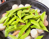 さやいんげん豆とエビホタ炒め作り方4写真
