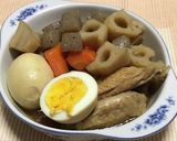 手羽中と卵と根菜の煮物作り方7写真
