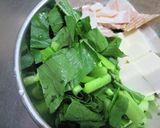 小松菜と豆腐の酢っきりスープ作り方1写真