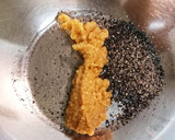 蒸し茄子のしらすゴマ味噌和え作り方2写真