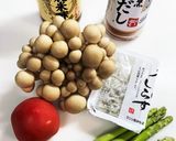 しめじとアスパラの和サラダ作り方1写真