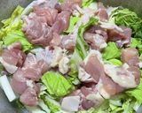 白菜と鶏肉の白味噌クリーム煮作り方1写真