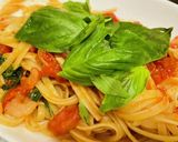 フライパン一枚でできるトマトパスタ作り方7写真