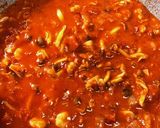 具たっぷり！辛味トマトクリームパスタ作り方5写真