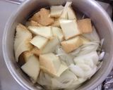 肉100gで4人分⁉︎厚揚げ入♪節約牛丼作り方3写真