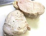 蒸し鶏のハニーマスタードソースがけ作り方7写真