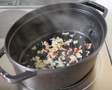 【モロヘイヤと豚ひきのベトナム風スープ】作り方4写真