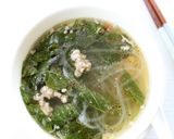 【モロヘイヤと豚ひきのベトナム風スープ】作り方7写真