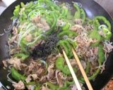 塩昆布バター味★糸こんピーマン牛炒め作り方8写真