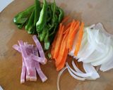 レンジで1発!ナポリタンうどん作り方1写真