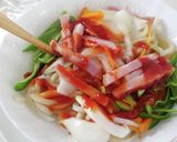 レンジで1発!ナポリタンうどん作り方4写真