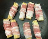甘辛♪絹揚げの豚バラ巻き作り方6写真