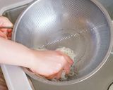 ほうれん草のペペロンチーノライスパスタ作り方3写真