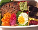 長月３　月見ハンバーグ　女子高生弁当作り方5写真