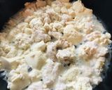 豆腐鶏ひき肉●手間嫌、あの日専用親子丼作り方3写真