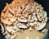 豆腐鶏ひき肉●手間嫌、あの日専用親子丼作り方5写真
