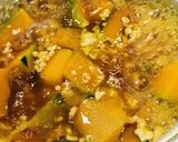 ヘルシー鶏むねミンチ&かぼちゃの煮物作り方4写真
