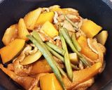 簡単♪︎かぼちゃとじゃがいもの煮物♡作り方5写真