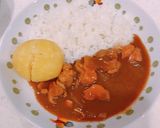 レンチンで、じゃがバターチキンカレー!作り方3写真