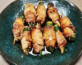 第２弾！オクラと新生姜の肉巻き&生姜たれ作り方5写真