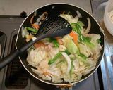 こんにゃく麺の焼きうどん風作り方6写真
