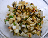 レンジで簡単！茄子とひき肉の中華炒め作り方2写真