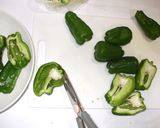 ピーマンの肉詰め♪簡単ピーマン剝がれない作り方4写真