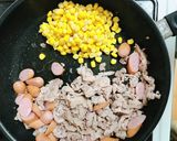 豚肉とコーンの味噌バター炒め作り方4写真