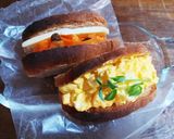 和風たまごサンド！にんじんラペチーズ作り方3写真